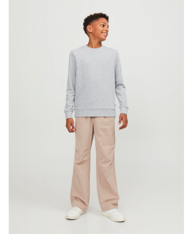 Jack & Jones Junior crew sweatshirt i lysegrå til drenge