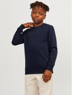 JACK & JONES Junior crew sweatshirt til drenge – navy – aktive størrelser 128, 140, 152, 164 og 176