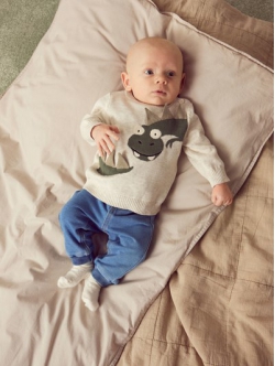Name It sweatpants til baby – denimblå – størrelse 86