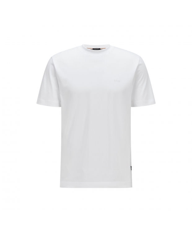 Billede af BOSS t-shirt med crew neck i hvid til herre| Regular fit |