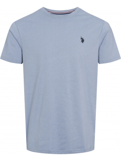 U.S. POLO ASSN. T-shirt – lyseblå regular fit – størrelser S og 2XL
