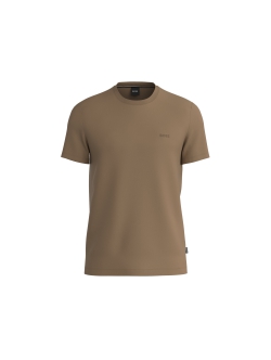 BOSS t-shirt med crew neck i beige til herre| Regular fit |