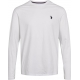 U.S. POLO ASSN Brolin langærmet T-shirt – hvid regular fit – størrelser S og 2XL