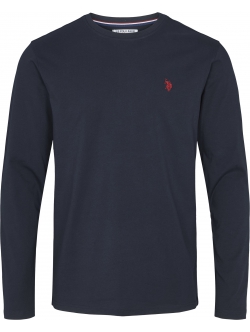 U.S. POLO ASSN Brolin langærmet T-shirt – navy regular fit – størrelser S, M og 2XL