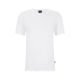 BOSS kortærmet t-shirt med merceriseret i hvid til herre| Slim fit|