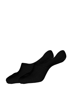 BOSS 2pak usynlige sokker lavet af bomuld i sort til herre.