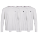 U.S POLO ASSN 3pak langærmet t-shirt i hvid til herre | Regular fit |