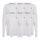 U.S POLO ASSN 6pak langærmet t-shirt i hvid til herre | Regular fit |