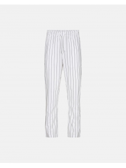JBS pyjamas bukser i bambus i hvid med striber til herre