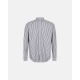 JBS vævet pyjamasskjorte i grå og hvid til unisex – S, M, XL, 2XL, 3XL