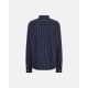 JBS Of Denmark stribet navy pyjamasskjorte til kvinder og mænd – XS–3XL