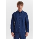 JBS Of Denmark stribet navy pyjamasskjorte til kvinder og mænd – XS–3XL