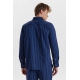 JBS Of Denmark stribet navy pyjamasskjorte til kvinder og mænd – XS–3XL