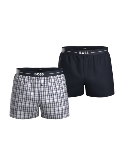 BOSS 2-pak multifarvede pyjamasshorts til herre – M–XXL