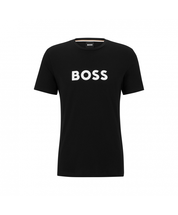 Billede af BOSS t-shirt m.logo i sort til herre |Regular fit|