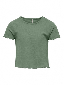 KIDS ONLY KOGNELLA Hedge Green T-shirt piger str. 110/116, 122/128, 146/152