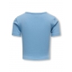 KIDS ONLY KOGNESSA blå cut-out T-shirt piger 110/116-158/164