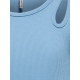 KIDS ONLY KOGNESSA blå cut-out T-shirt piger 110/116-158/164