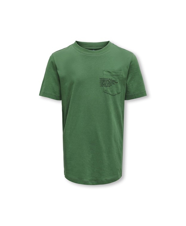 KIDS ONLY KOBMARINUS regular fit t-shirt i grøn til drenge