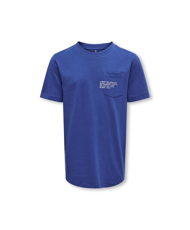 KIDS ONLY KOBMARINUS regular fit t-shirt i marineblå til drenge