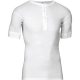 JBS halværmet Henley T-shirt i hvid med knapper til herre – L og XL