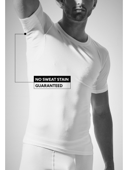 JBS of Denmark absorberende bambus T-shirt i hvid til mænd str. S-3XL