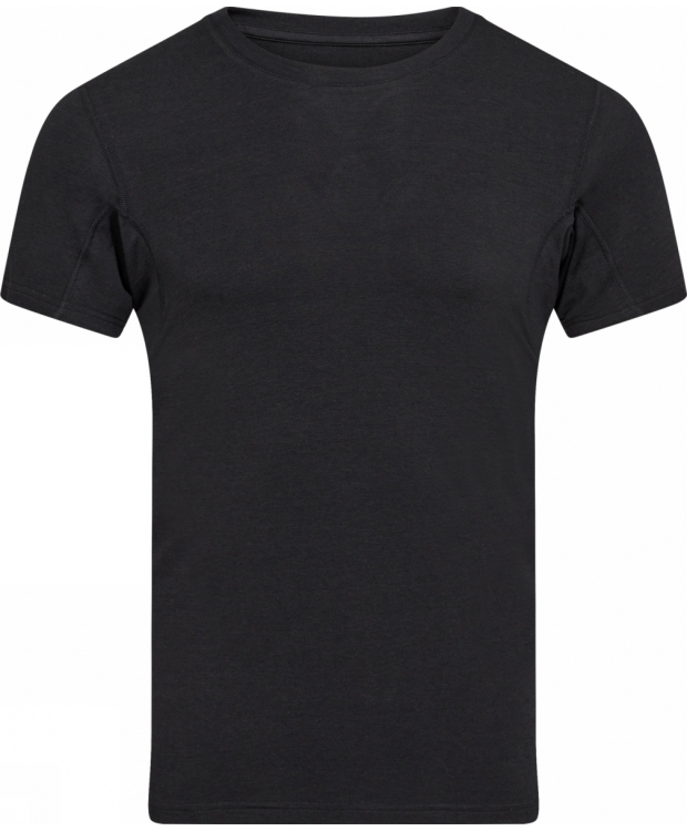 JBS of Denmark bambus T-shirt med rund hals i sort til mænd