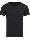 JBS of Denmark svedabsorberende bambus T-shirt med V-hals i sort til mænd str. S-3XL