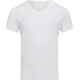JBS of Denmark svedabsorberende bambus T-shirt med V-hals i hvid til mænd str. M-3XL