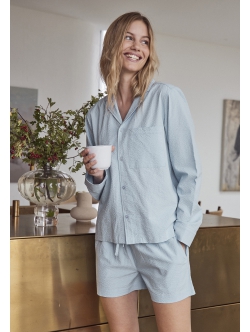 JBS of Denmark Women bambus pyjamasshorts i blå til kvinder str. XS-2XL