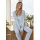 JBS of Denmark Women bambus pyjamasbukser i lyseblå til kvinder str. XS-2XL