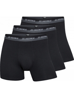 JBS 3-pack Hemp boxershorts i sort til herre