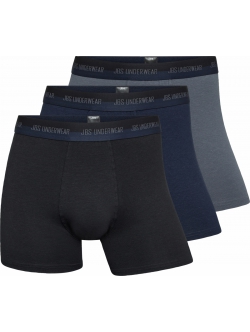JBS 3-pak hamp boxershorts i multifarvet til mænd str. S-M-L-XL-2XL-3XL