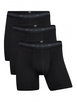 JBS 3-pak Bambus boxershorts long leg i sort til herre