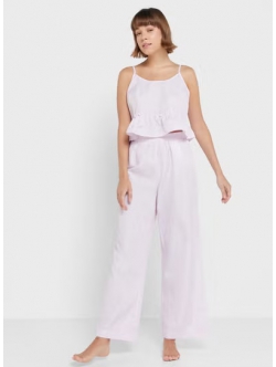 Vero Moda pyjamasbukser i lyserød til kvinder