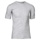 JBS bomulds T-shirt i meleret grå med rund hals til herre – L til 3XL