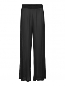 Vero Moda VMFAY loose fit beach pants i sort til kvinder