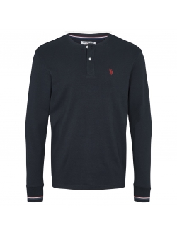 U.S POLO ASSN langærmet t-shirt i navy til herre | Regular fit |