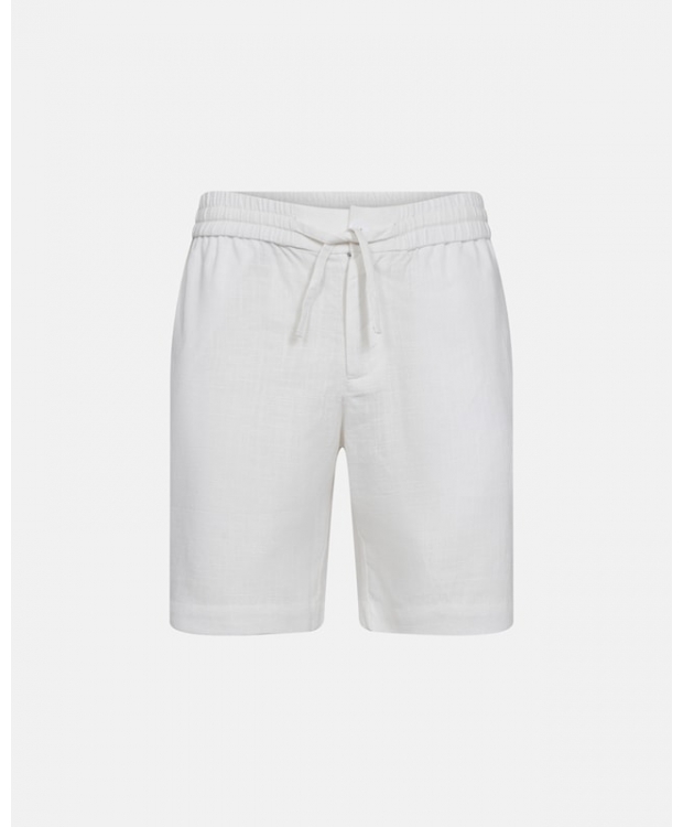 JBS of Denmark hør/bambusviskose shorts i hvid til herre