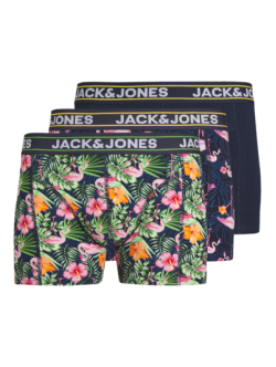 Jack & Jones 3pak printede underbukser/boksershorts i tre farver til herre