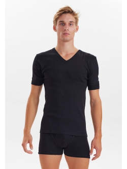 JBS 2-klassisk t-shirt med rund hals i sort til herre