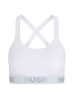 HUGO sports-bh i hvid til kvinder, størrelser XS, S