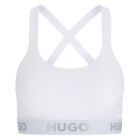 HUGO sports-bh lavet af økologisk bomuld i hvid til kvinder