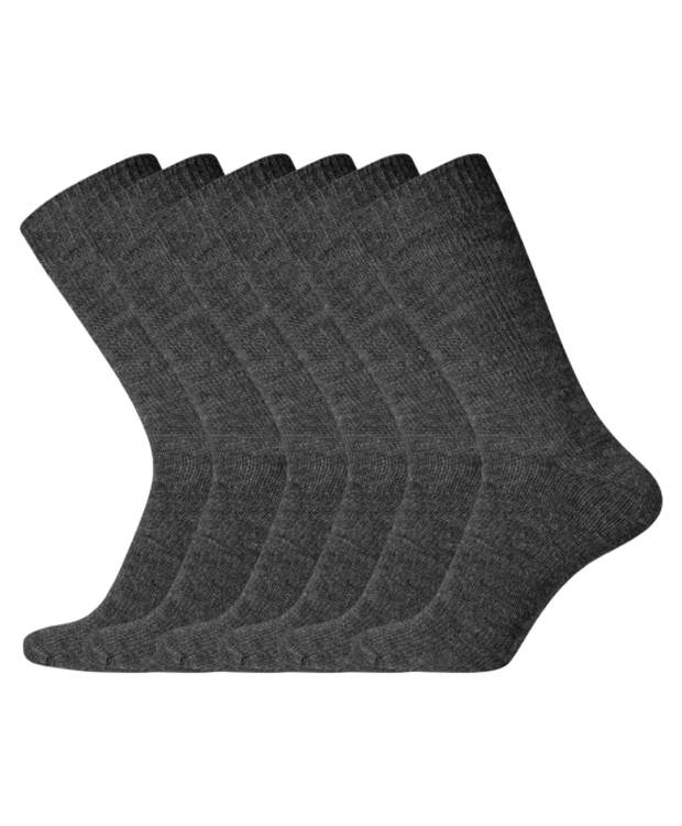 Billede af Iz sock 6pak Copenhagen premium uld strømper i mørkegrå | Ultra Soft