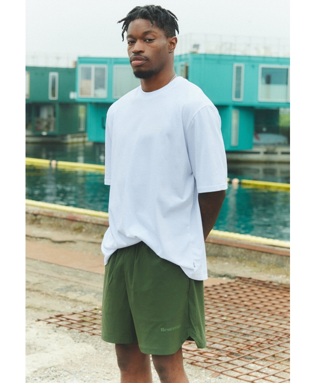 Resteröds Hybrid "Lightweight" shorts i mørkegrøn til herre - OUTLET