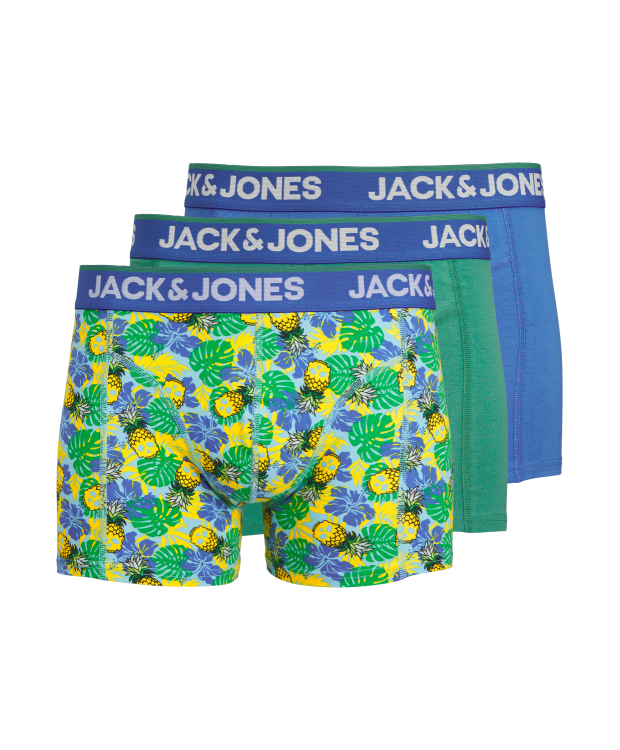 Se Jack & Jones 3pak underbukser/trunks i forskellige farver til herre hos Sokkeposten.dk