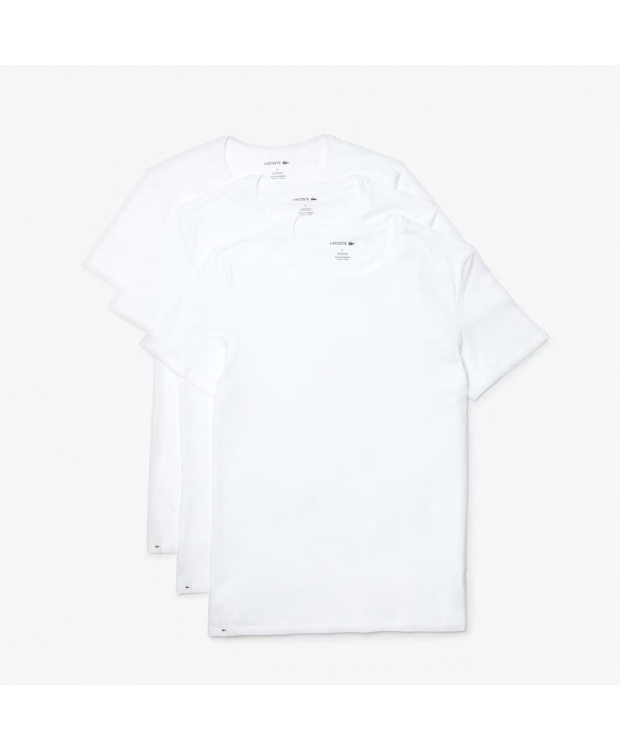 Billede af Lacoste 3pak t-shirts i hvid til herre