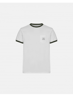 RESTERÖDS økologisk bomuld retro t-shirt m. logo i hvid/sort til herre