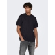 ONLY & SONS t-shirt i sort til herre | Relaxed fit |