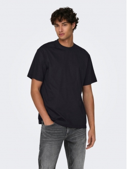 ONLY & SONS t-shirt i sort til herre – størrelser XS, S, M, L, XL, 2XL